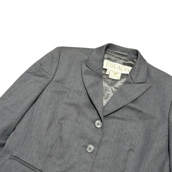 Escada by Margaretha Ley Gray Vintage Blazer - Picture 3 of 5